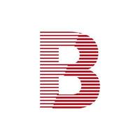 brev b kreativ företag illustration vektor logotyp.