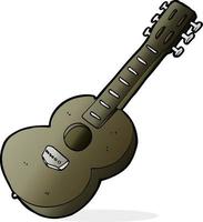 Gekritzel-Cartoon-Gitarre vektor