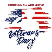 Happy Veterans Day Poster Design Feier für Postereinladung und Designvorlage für soziale Medien vektor