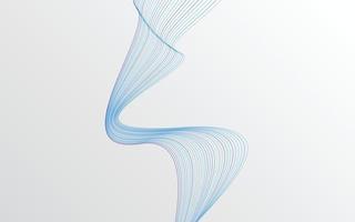 Welle der blauen farbigen Linien. hohe Auflösung vektor