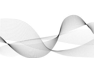 abstraktes wellenelement für design. digitaler Frequenzspur-Equalizer. stilisierte Linie Kunsthintergrund. Vektor-Illustration. Welle mit Linien, die mit dem Mischwerkzeug erstellt wurden. gebogene Wellenlinie, glatter Streifen. vektor