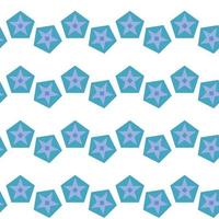 sömlös geometrisk mönster med pentagoner och stjärnor. vektor illustration