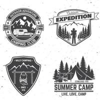 Sommer Camp. Vektor-Illustration. konzept für hemd oder logo, druck, stempel oder t-stück. vektor