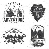 Sommer Camp. Vektor-Illustration. konzept für hemd oder logo, druck, stempel oder t-stück. vektor