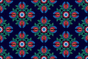 ikat etnisk sömlös mönster dekoration design. aztec tyg matta boho mandalas textil- dekor tapet. stam- inföding motiv ornament ikkat traditionell broderi vektor ungerska putsa moraviska