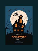 Halloween-Party-Plakat vektor