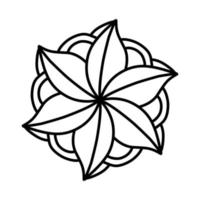 Blumen-Mandalas. dekorative Elemente. kunstvolles Muster, Vektorillustration. islamische, arabische, indische Motive. vektor