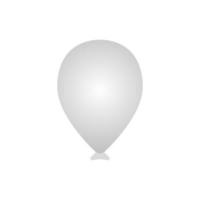 vektor illustration av vit ballong element, komplement, congratulation dekoration