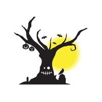 Halloween-Baum für Ihr Design für den Feiertag Halloween vektor