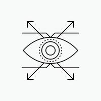 Geschäft. Auge. sehen. Symbol für die Sichtlinie. vektor isolierte illustration