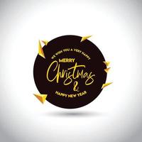 weihnachtskartendesign mit elegantem design und hellem hintergrundvektor vektor