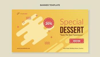 spezielle Dessert-Food-Banner-Vorlage vektor