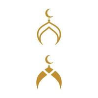 Moschee Symbol Vektor Illustration Design