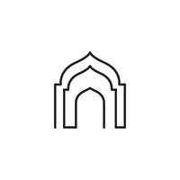 Moschee Symbol Vektor Illustration Design