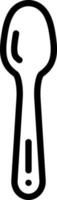 Zeilensymbol für Esslöffel vektor