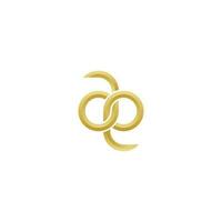 elegant gyllene brev ae minimal enkel modern logotyp vektor eps 10