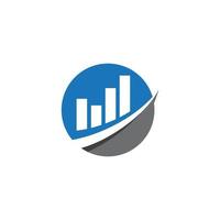 Info-Grafik Business Finance Logo-Vorlage vektor