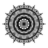 svart mandala, lyx dekorativ mandala design bakgrund, mandala design, mandala mönster färg bok konst tapet design, bricka mönster, hälsning kort, svart och vit mandala vektor