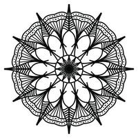 svart mandala, lyx dekorativ mandala design bakgrund, mandala design, mandala mönster färg bok konst tapet design, bricka mönster, hälsning kort, svart och vit mandala vektor