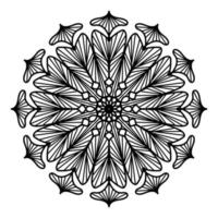 svart mandala, lyx dekorativ mandala design bakgrund, mandala design, mandala mönster färg bok konst tapet design, bricka mönster, hälsning kort, svart och vit mandala vektor