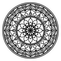 svart mandala, lyx dekorativ mandala design bakgrund, mandala design, mandala mönster färg bok konst tapet design, bricka mönster, hälsning kort, svart och vit mandala vektor