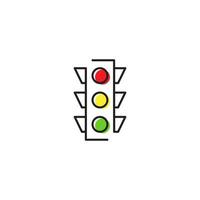 trafikljus vektor ikon design illustration