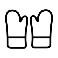 Küchenhandschuhe-Icon-Design vektor