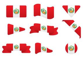 Peru flagge vektor