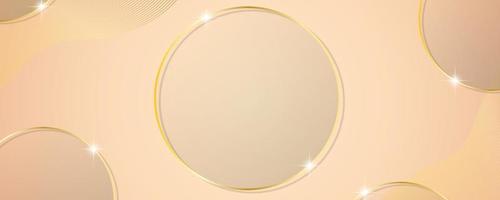 abstrakt lyx bakgrund ljus och vit mall design med glas cirkel guld glitter mall. överlappande stil bakgrund. illustration vektor. rosa bakgrund överlappningar rosa vektor illustratör