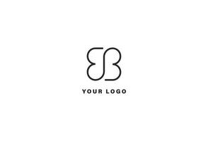 bb brev logotyp design mall vektor