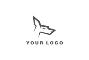 hund logotyp - design mall vektor