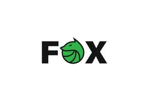 fox logotyp formgivningsmall vektor