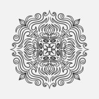 dekorativ mandala design vektor