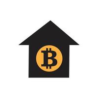 Bitcoin-Symbol, Vektorgrafik-Design vektor