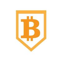 Bitcoin-Symbol, Vektorgrafik-Design vektor