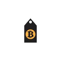 Bitcoin-Symbol, Vektorgrafik-Design vektor