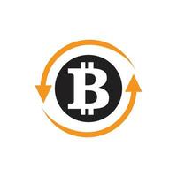 Bitcoin-Symbol, Vektorgrafik-Design vektor