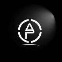kreativer ap-Logo-Designvektor vektor
