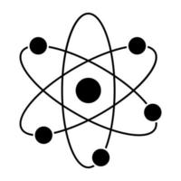 en unik designvektor av atom vektor