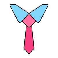 redigerbar design ikon av slips vektor