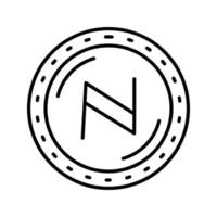 namecoin valuta vektor ikon