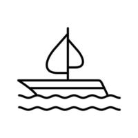segling vektor ikon