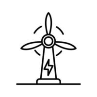 Vektorsymbol für Windkraft vektor