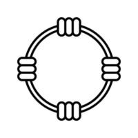 Hula-Hoop-Vektorsymbol vektor