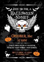 halloween natt fest baner för oktober Semester vektor