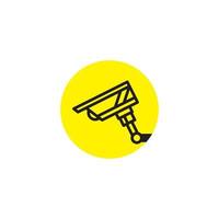 CCTV-Vektor-Icon-Design-Illustration vektor