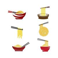 spaghetti mat tecken symbol illustration vektor