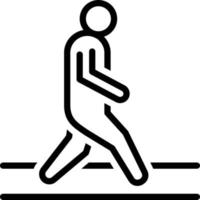 Liniensymbol für Spaziergang vektor