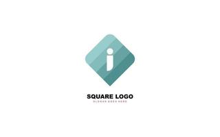 jag logotyp form för identitet. brev mall vektor illustration för din varumärke.