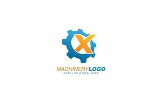 x logotyp redskap för identitet. industriell mall vektor illustration för din varumärke.